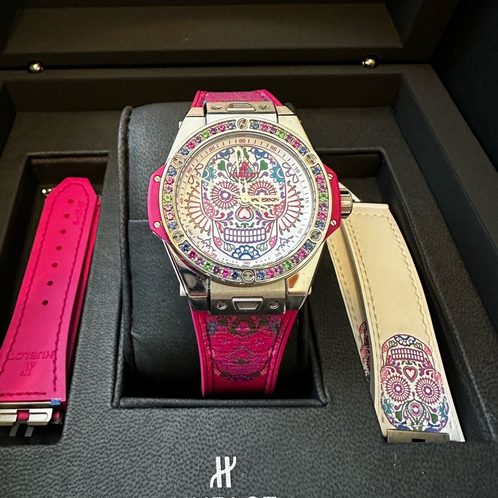 Hublot one of a kind woman’s watch.